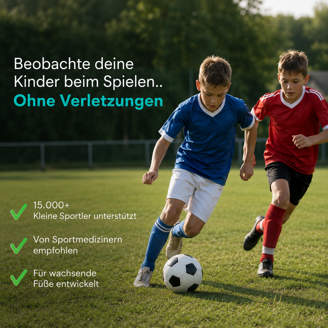 Sooftie ComfortHeel | Stütze bei Fersensch­merzen für junge Sportler