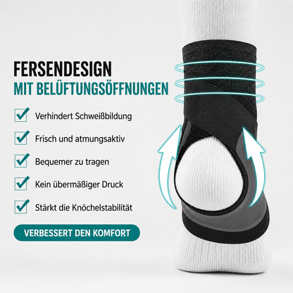 Paar Stützen gegen tägliche Fersenschmerzen